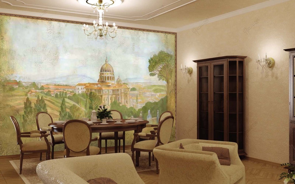 Фреска Affresco ботаника id135983