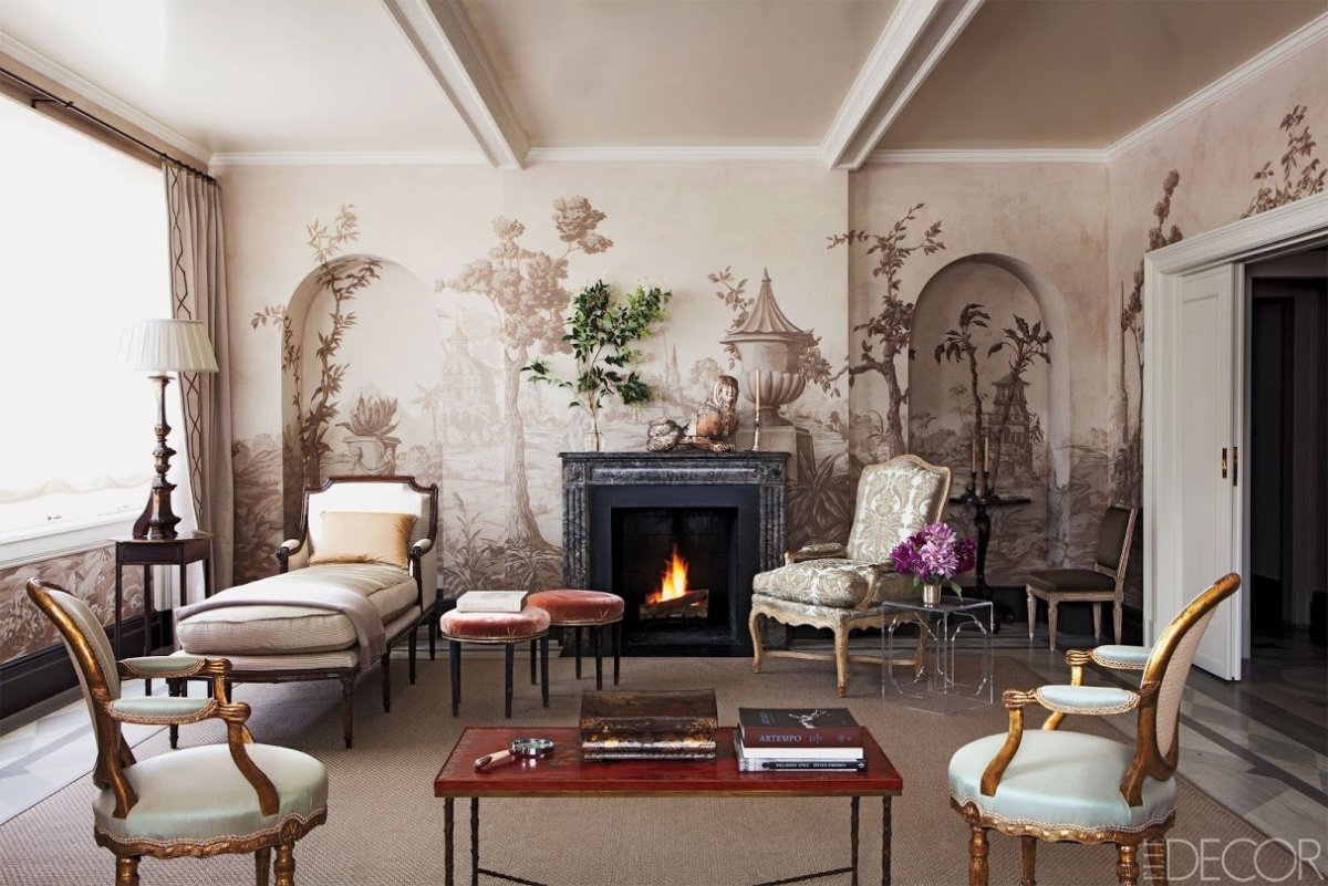 Отделка стен фреской