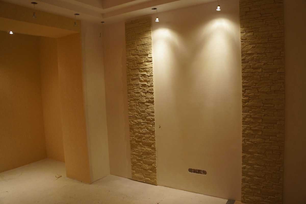 Отделка стен декоративной штукатуркой