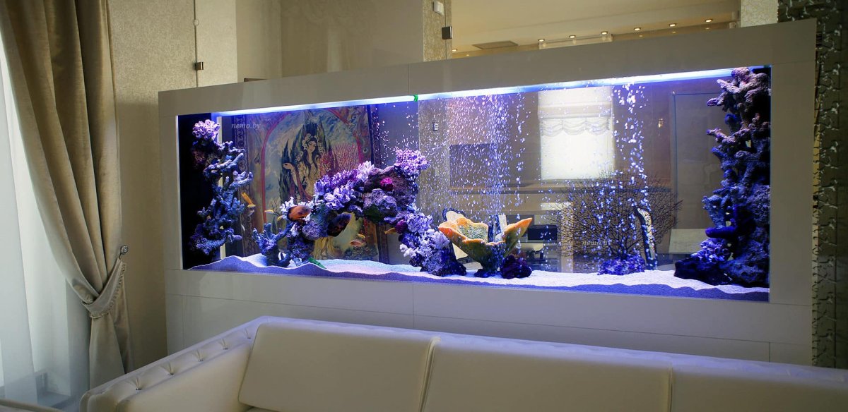 Аквариум в интерьере