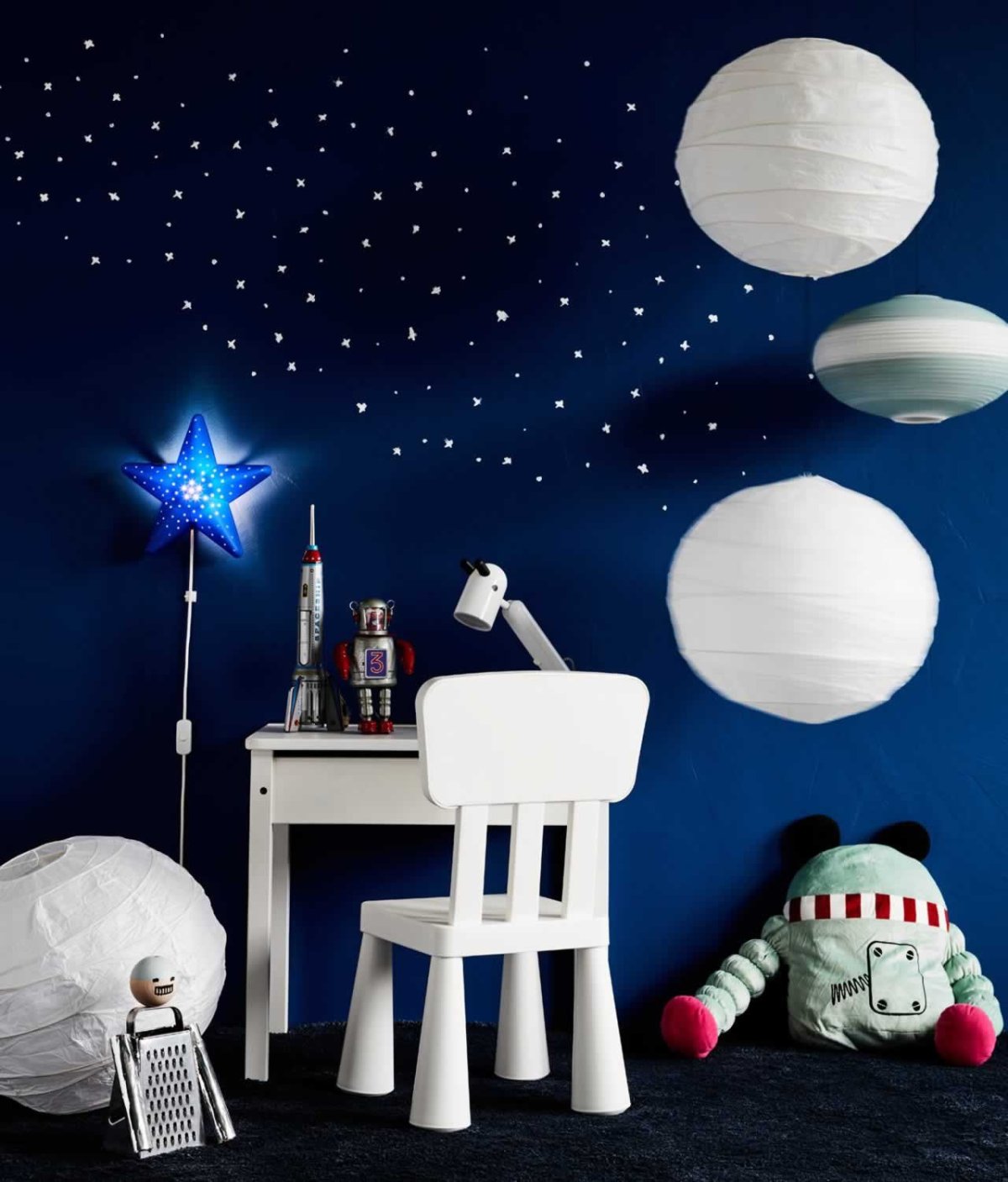 Предметы интерьера в космическом стиле