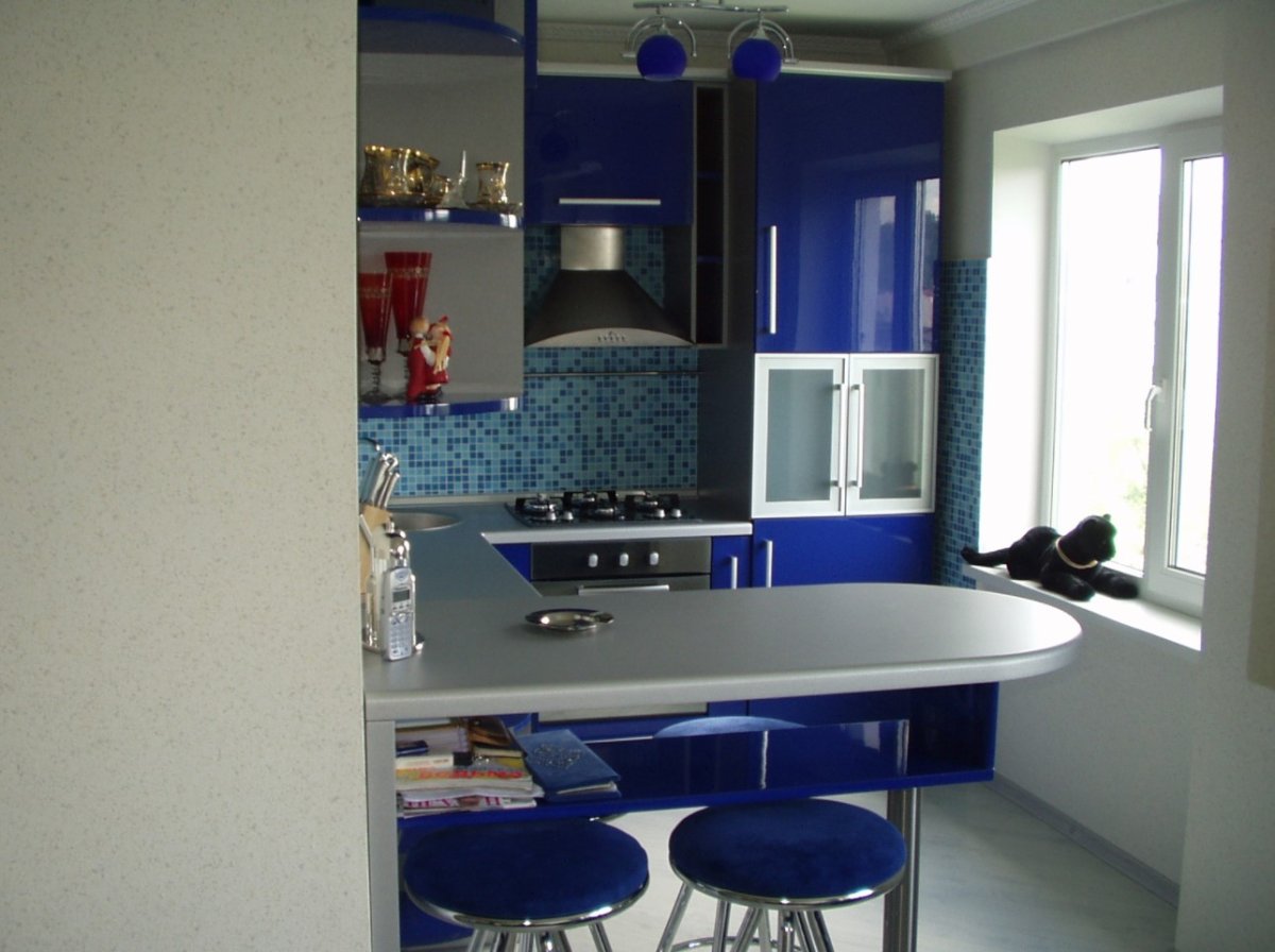 Маленькие кухни с барной стойкой