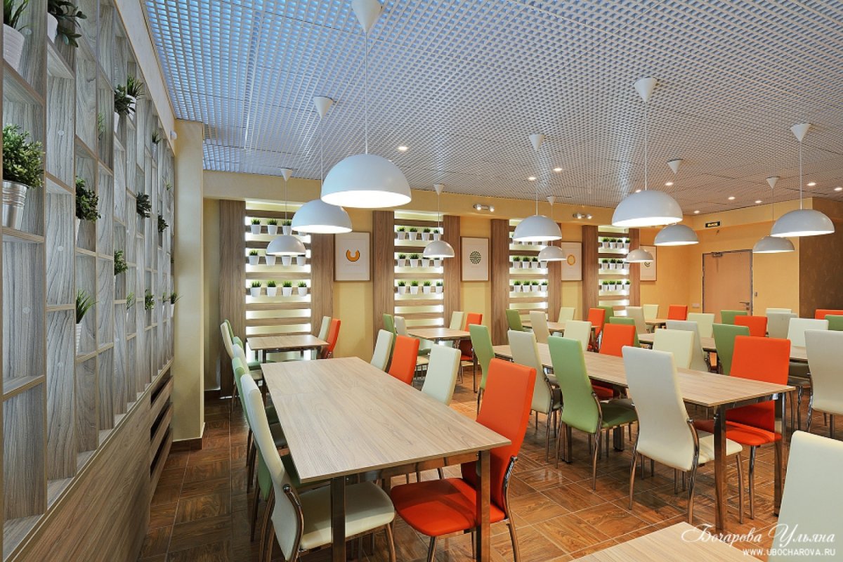 Стены в детском кафе