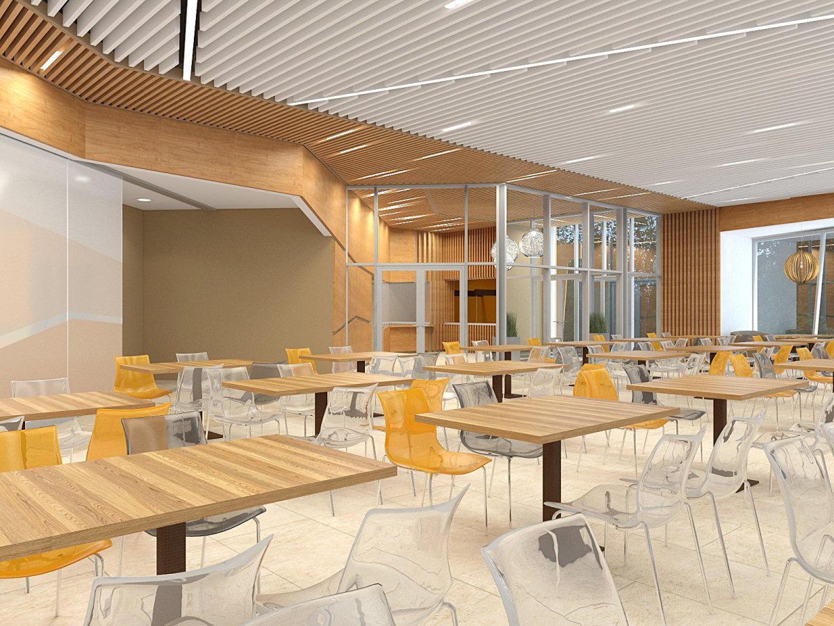 Интерьер офисной кухни