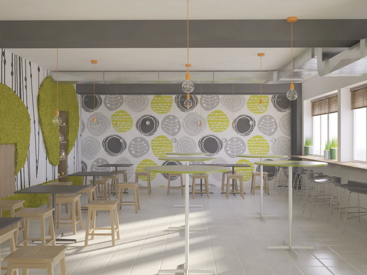 Школьная столовая в современном стиле