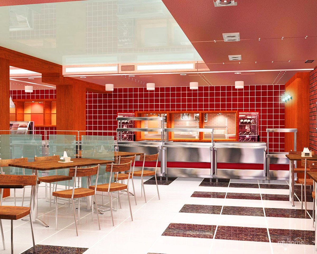 Столовая в офисе интерьер