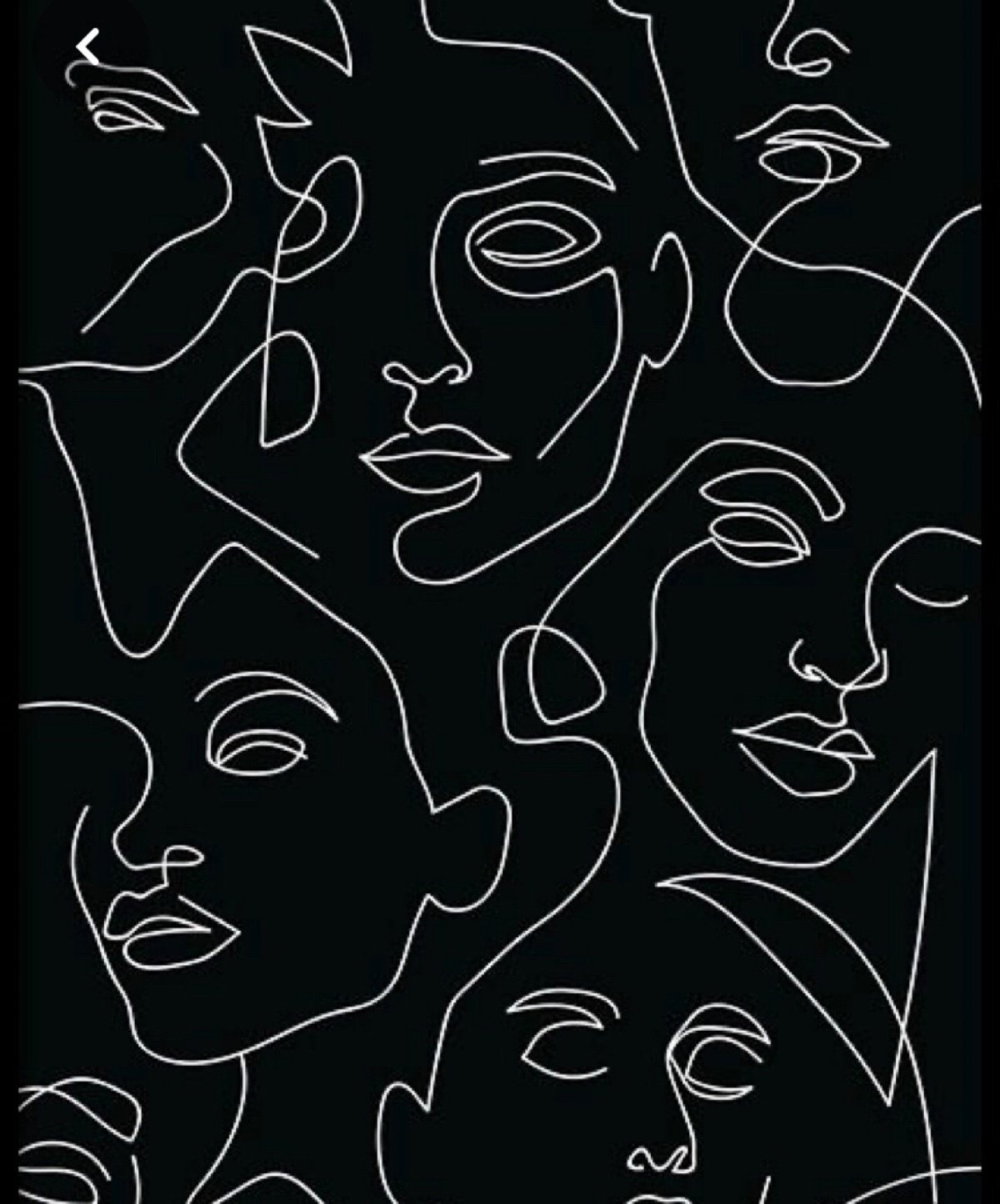 Лицо одной линией Эстетика