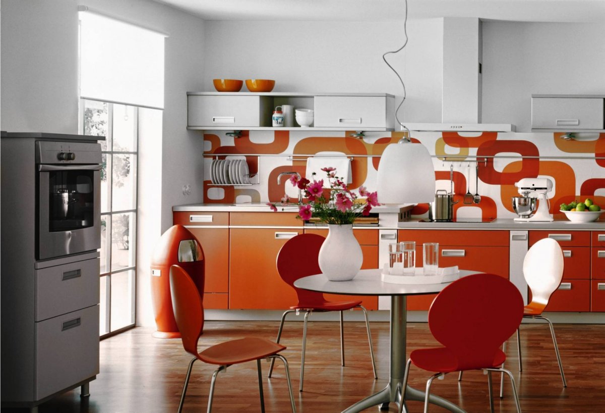 Трехъярусные кухни дизайн