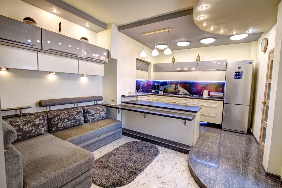 Кухни 2 ярусные