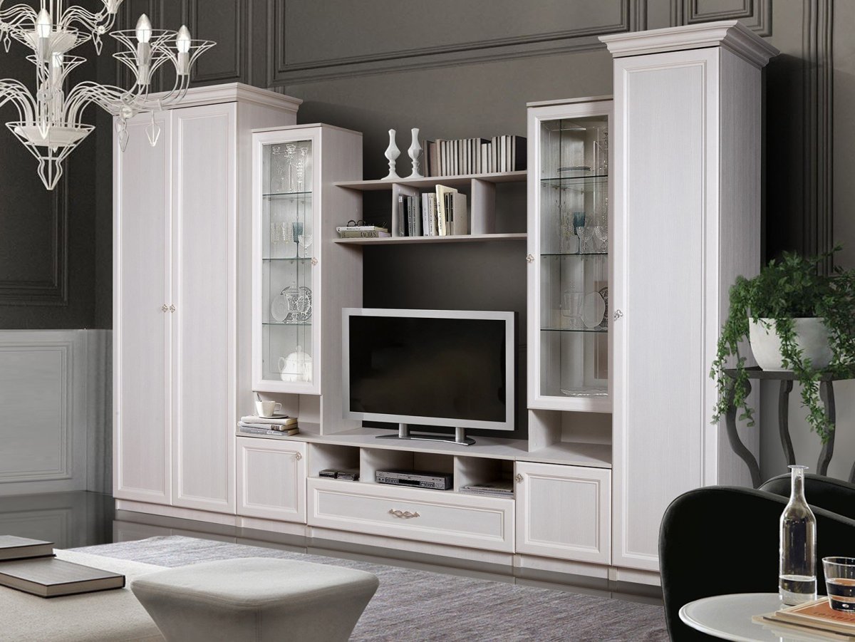 Стенка Jang белая BRW