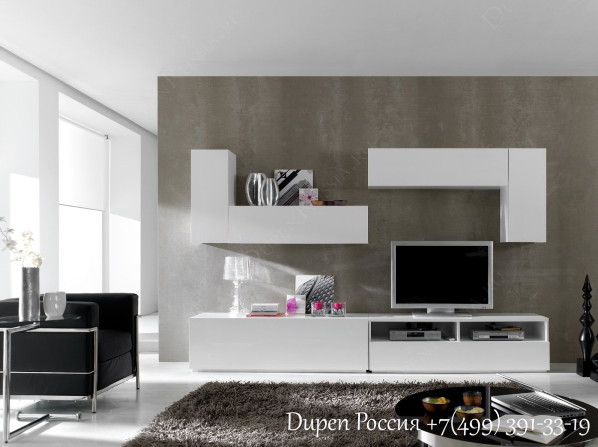 Стенка "Мистраль" белый глянец