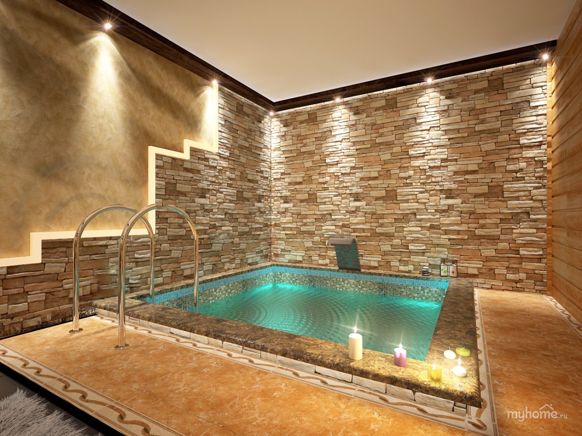 Декоративная отделка бассейна