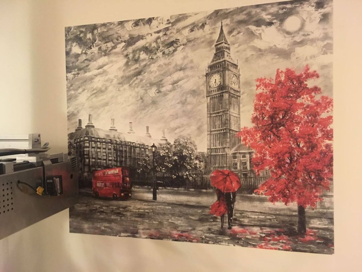 Принтер ультрафиолетовой печати на стенах