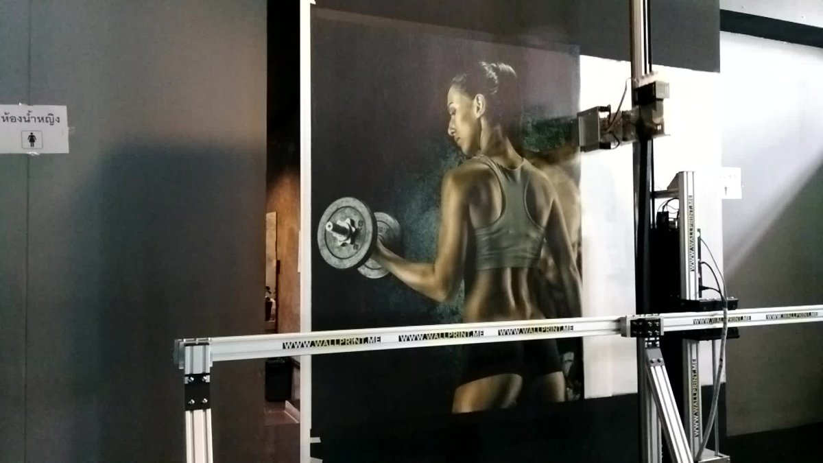 Интерьерная печать на баннере