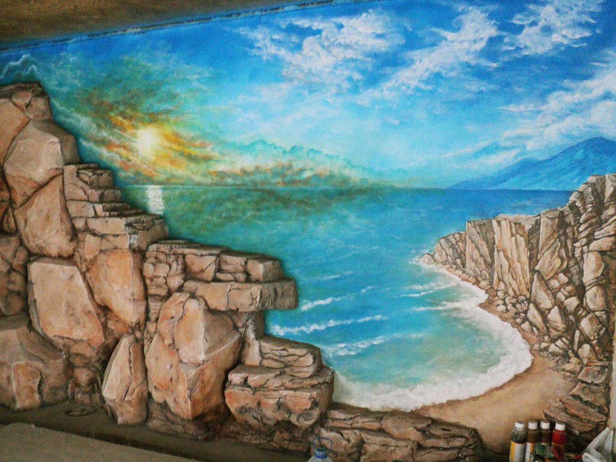 Азул Макаубас гранит бассейн