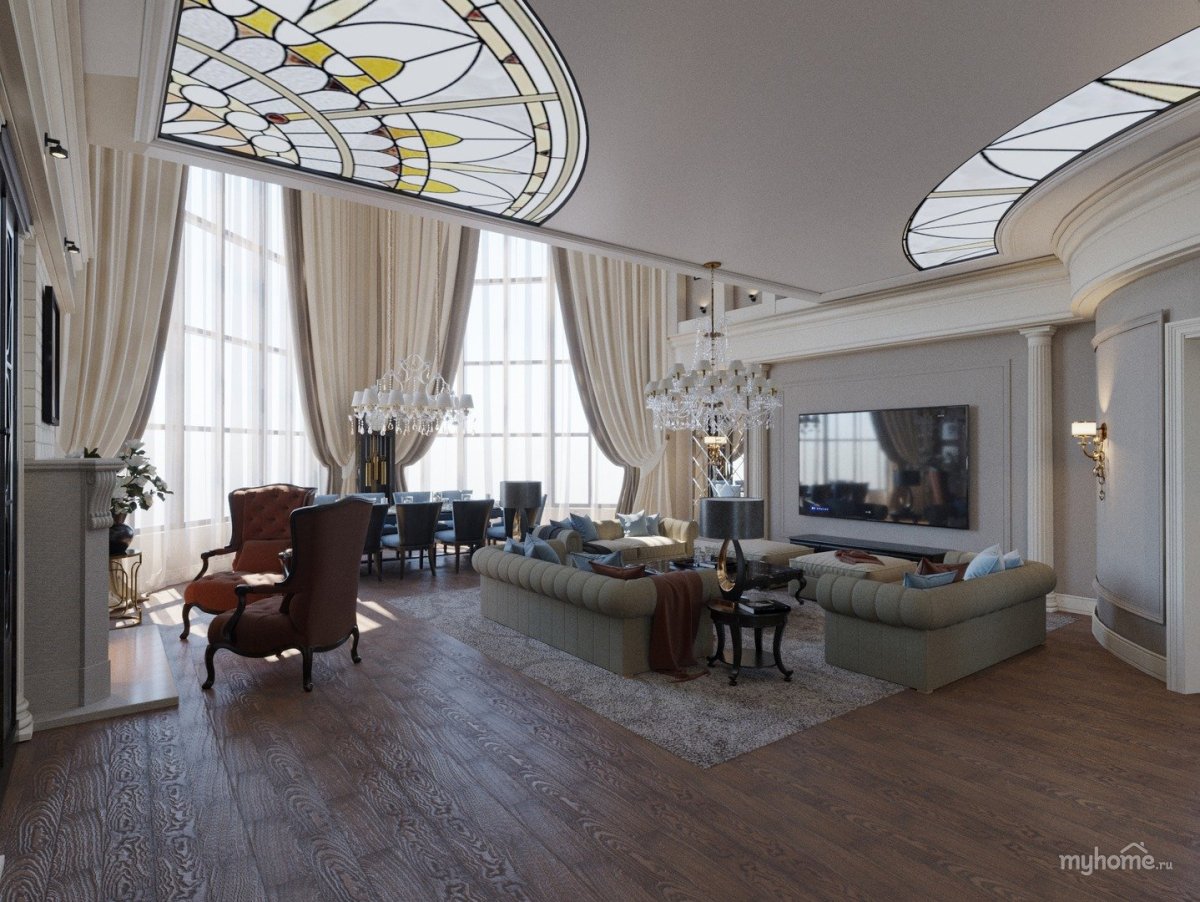 Гостиная со вторым светом