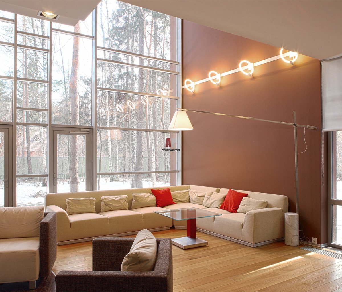 Освещение гостиной со вторым светом