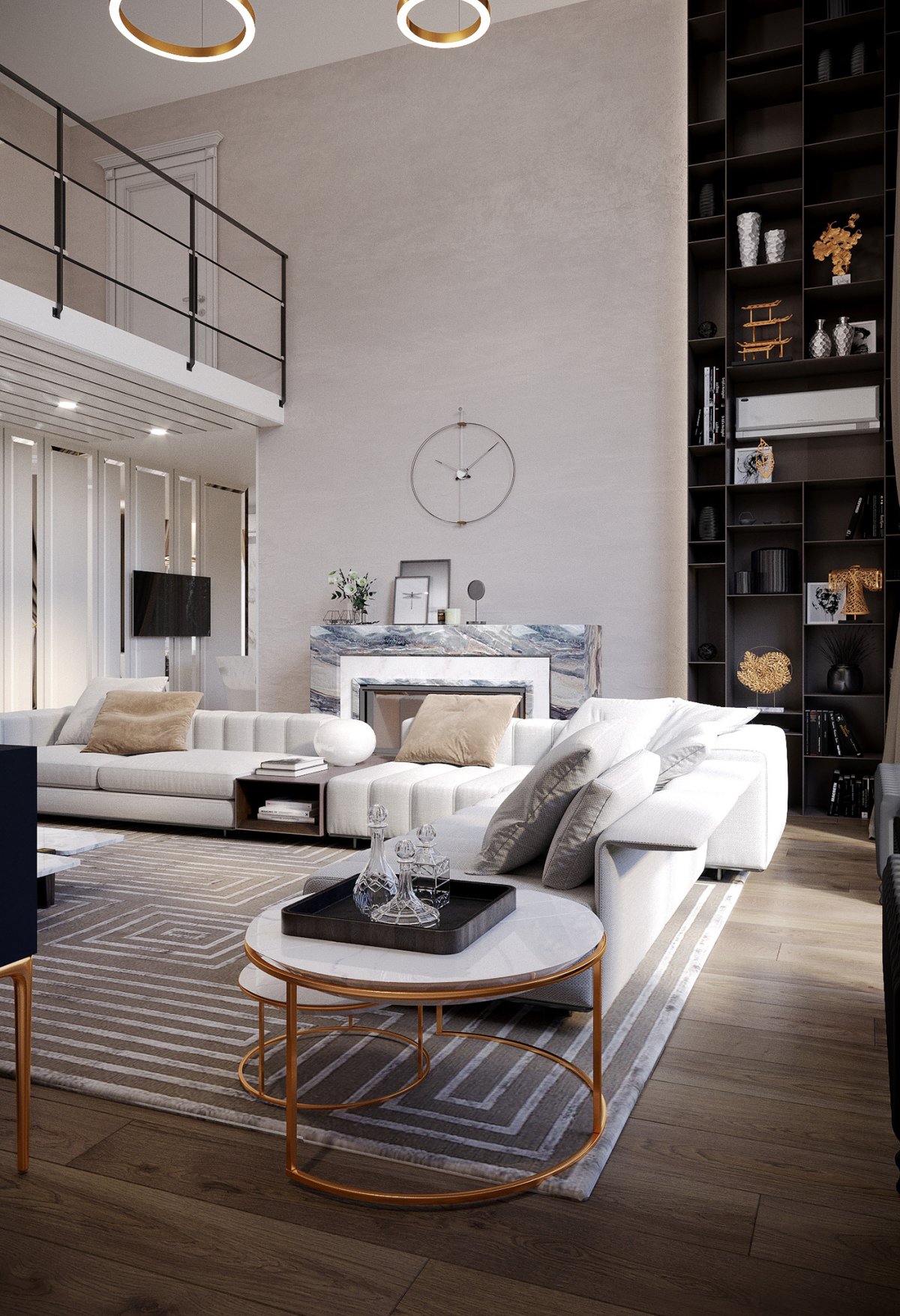 Гостиная со вторым светом