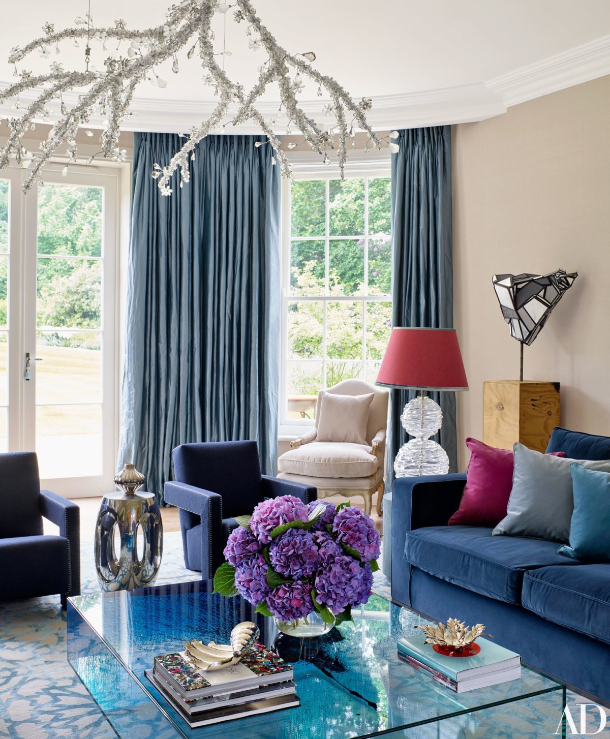 Бирюзовые шторы