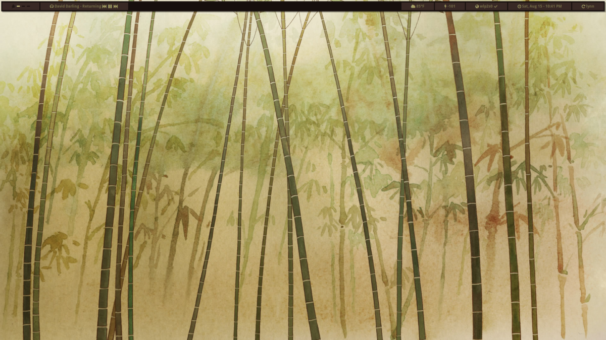 Обои с бамбуковыми листьями