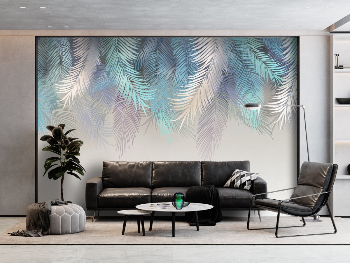 Фреска тропические листья