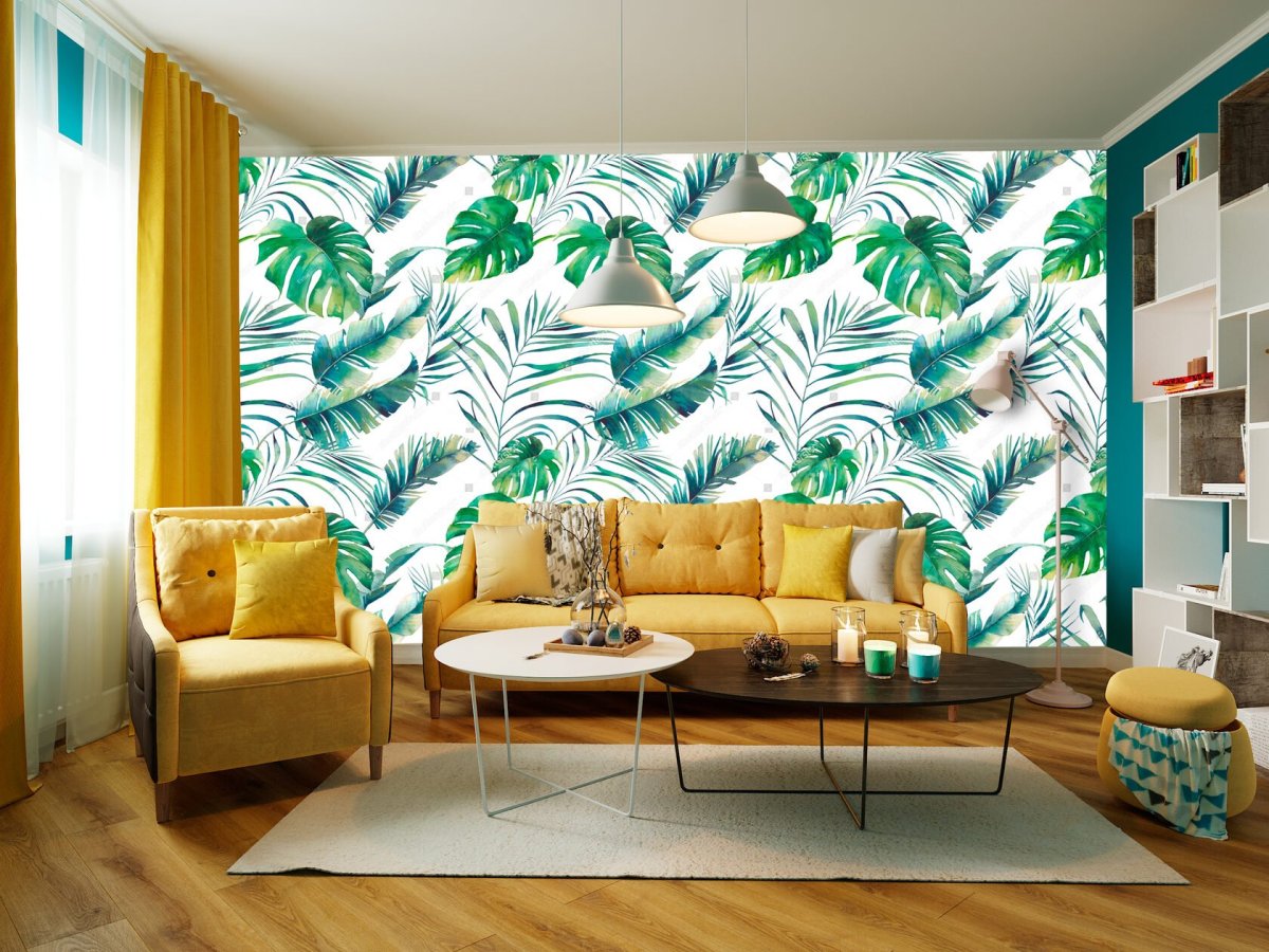 Фреска листья пальмы