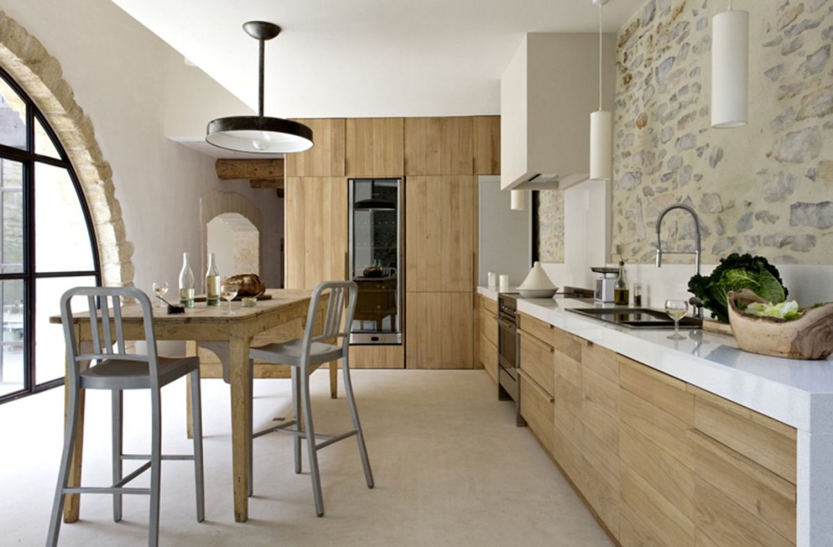 Отделка кухни в частном доме