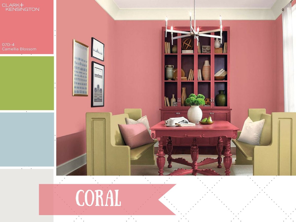 Сосетания цветов в интерьер