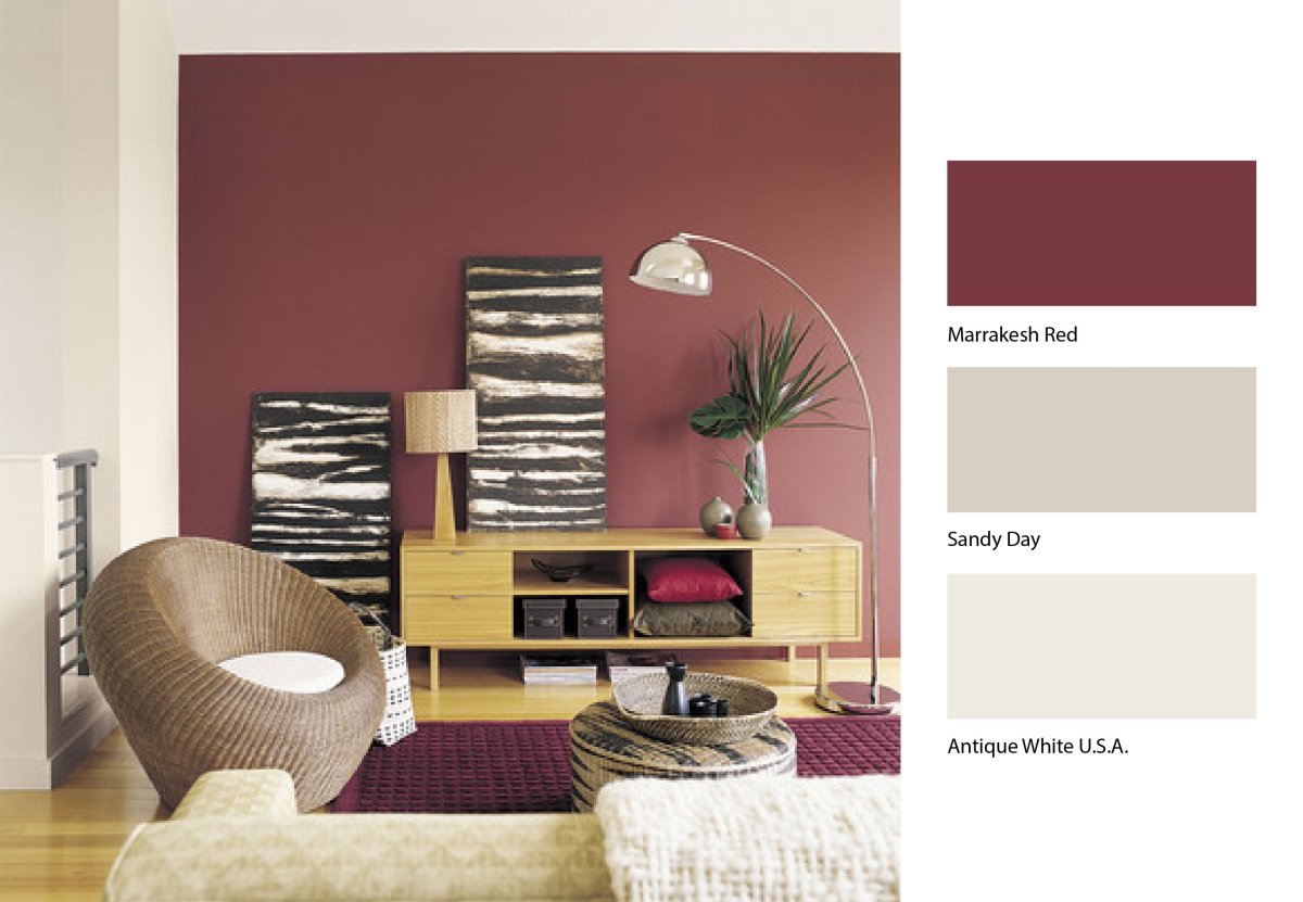 Модное сочетание цветов в интерьере