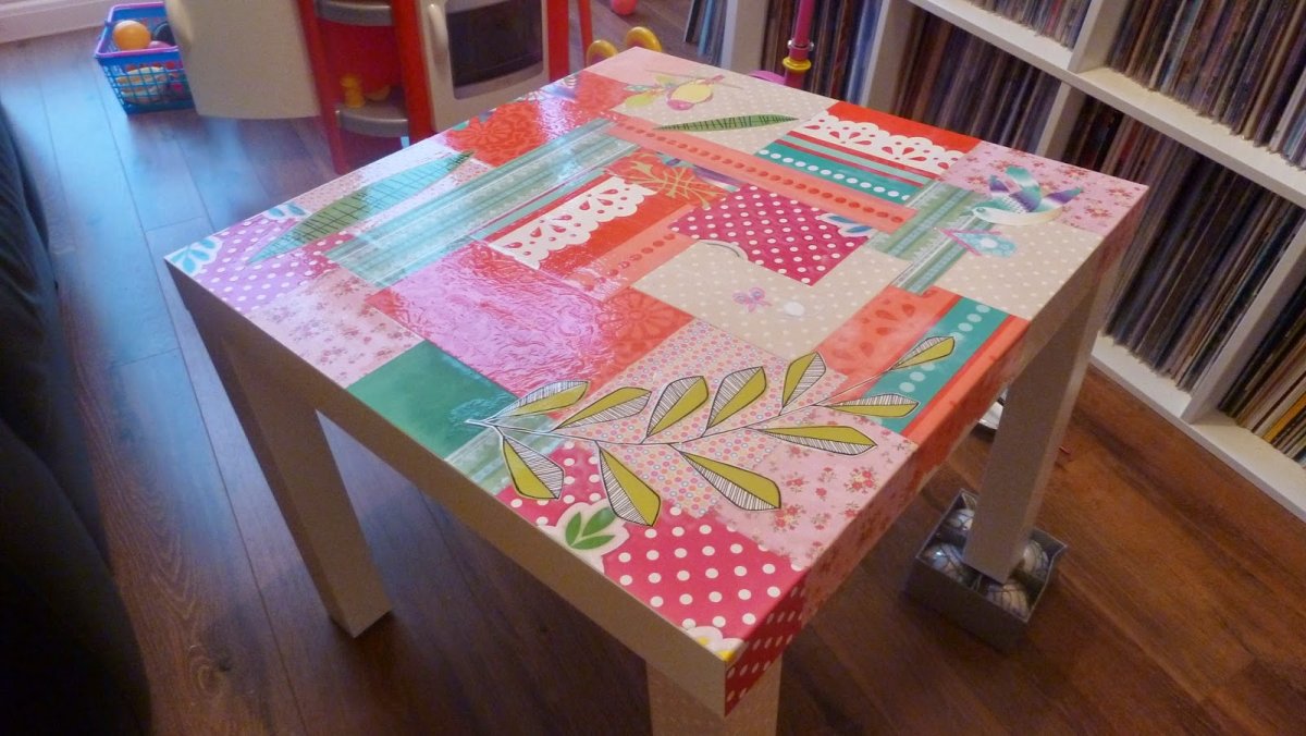 Декорировать старый стол