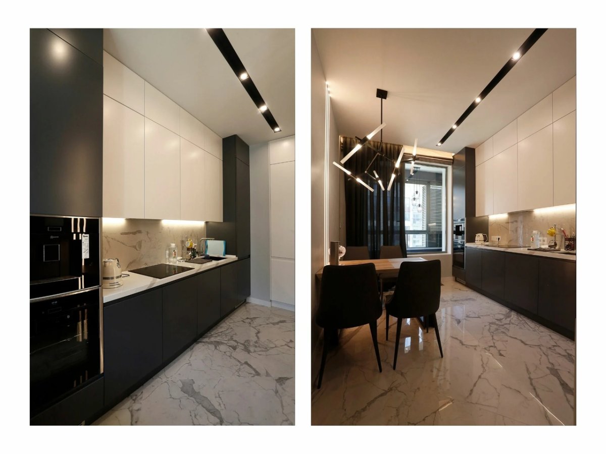 Трековая система на кухне