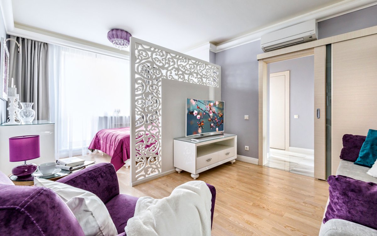 Стеллаж икеа зонирование однокомнатной