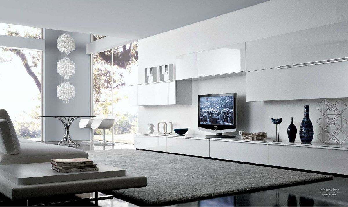 Стенка Samba a cama белый/белый глянец