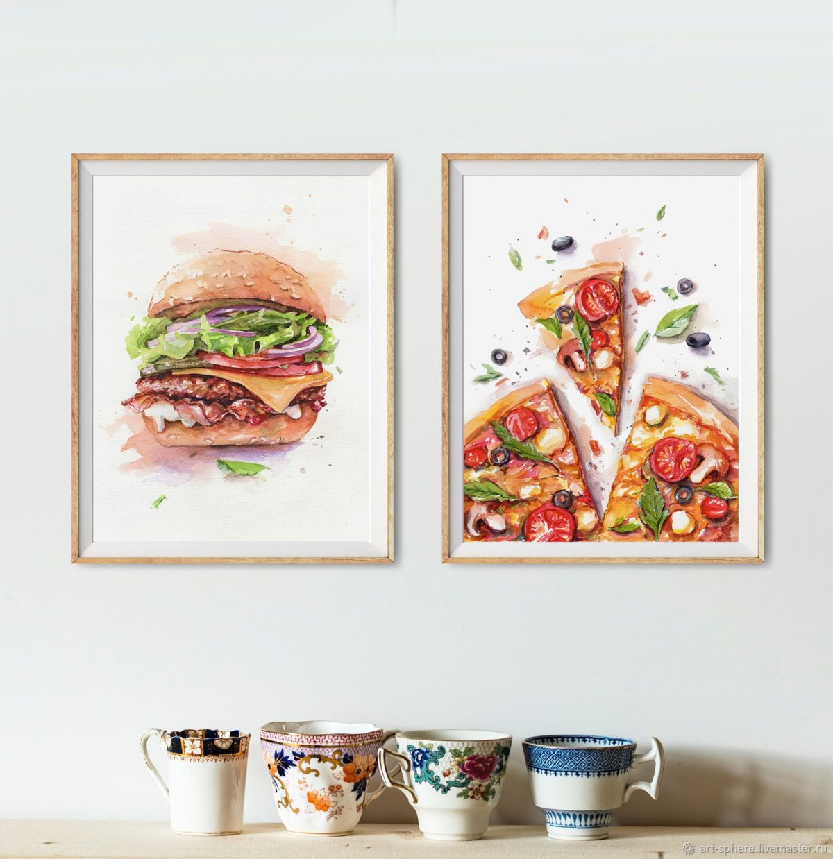 Современный декор стен на кухне