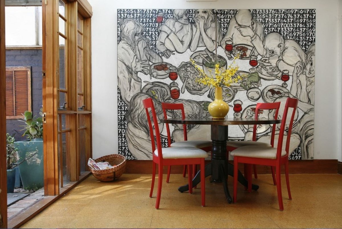 Украшение стен картинами