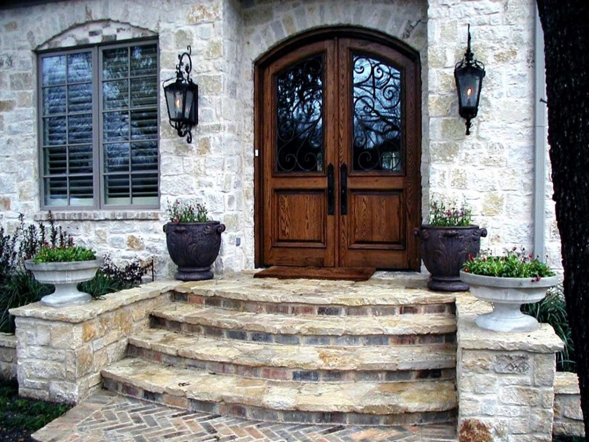 Морские камушки отделка крыльца