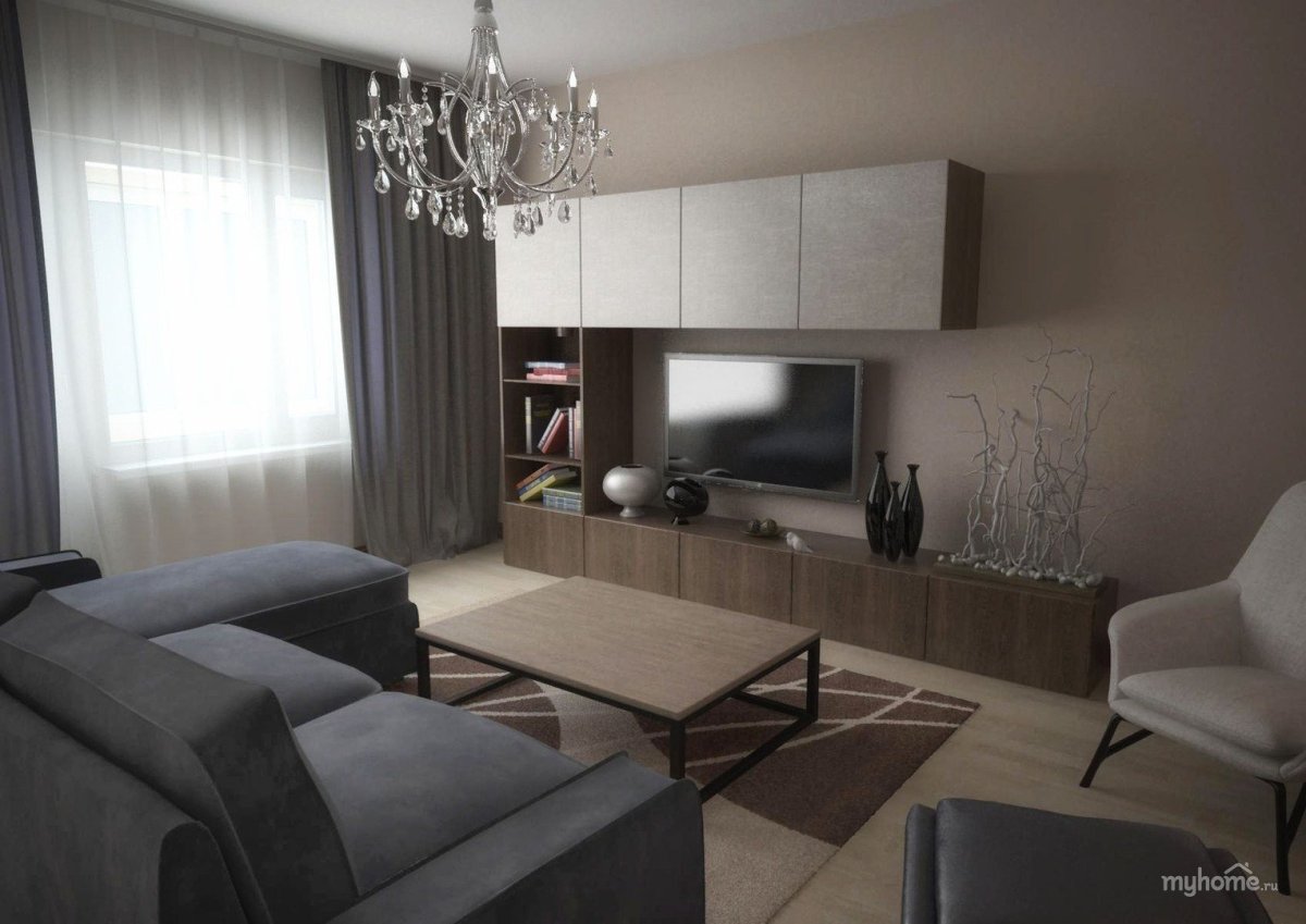 Стильные гостиные в сером цвете