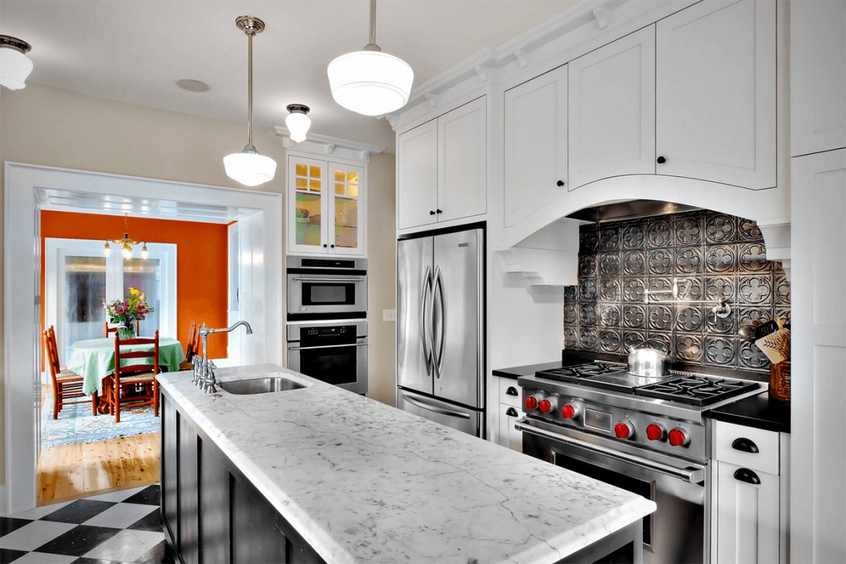 Модные фартуки для кухни