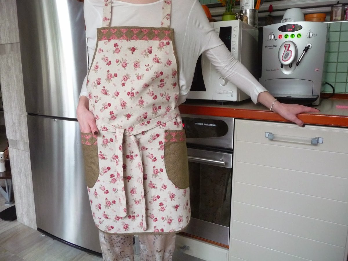 Красивый кухонный фартук своими руками