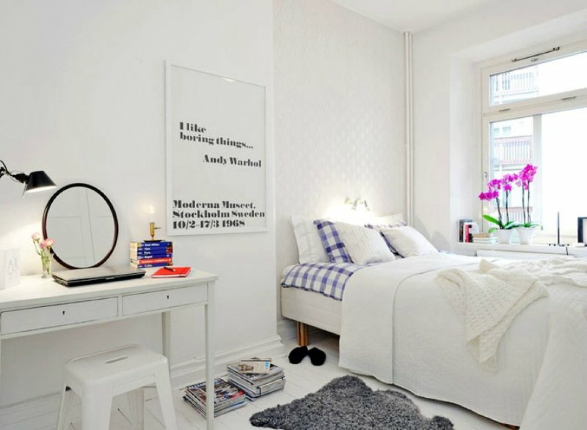 Белая спальня