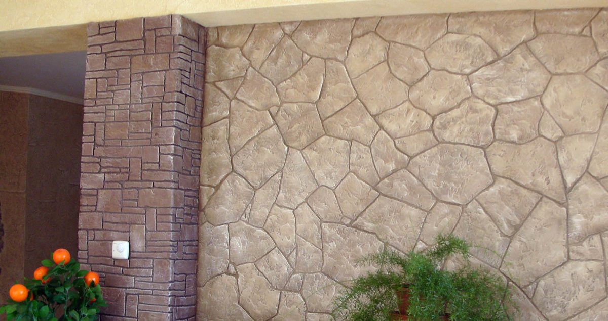 Штукатурка под старый камень