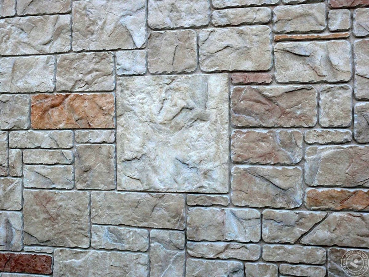 Покраска имитации камня