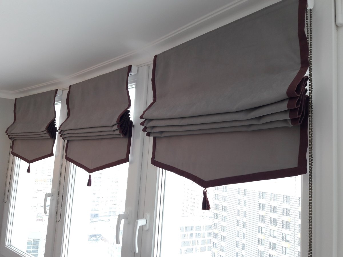 Римские шторы на лоджию
