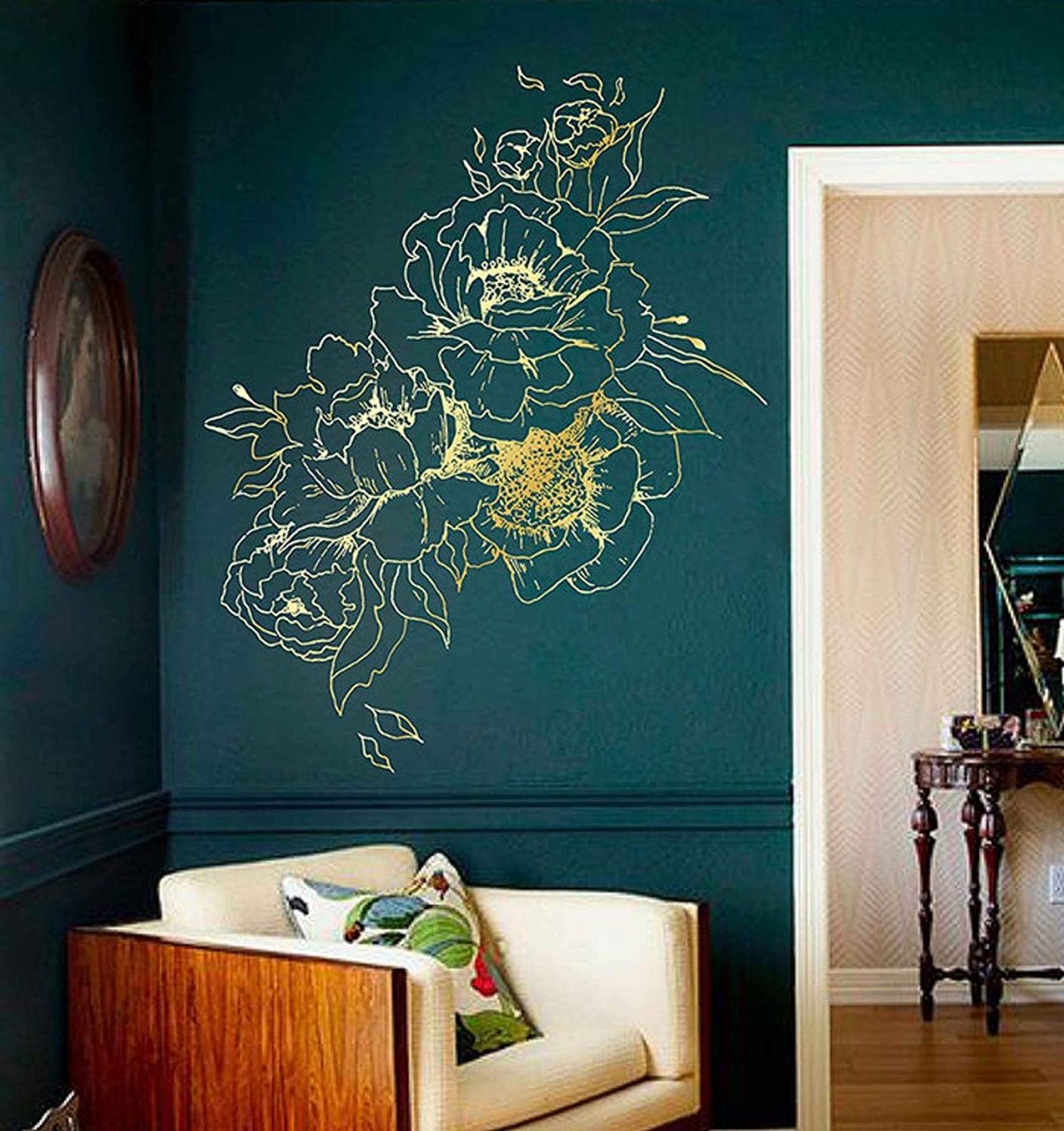 Роспись стен золотом