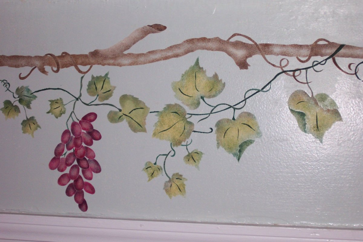 Роспись стен Виноградная лоза