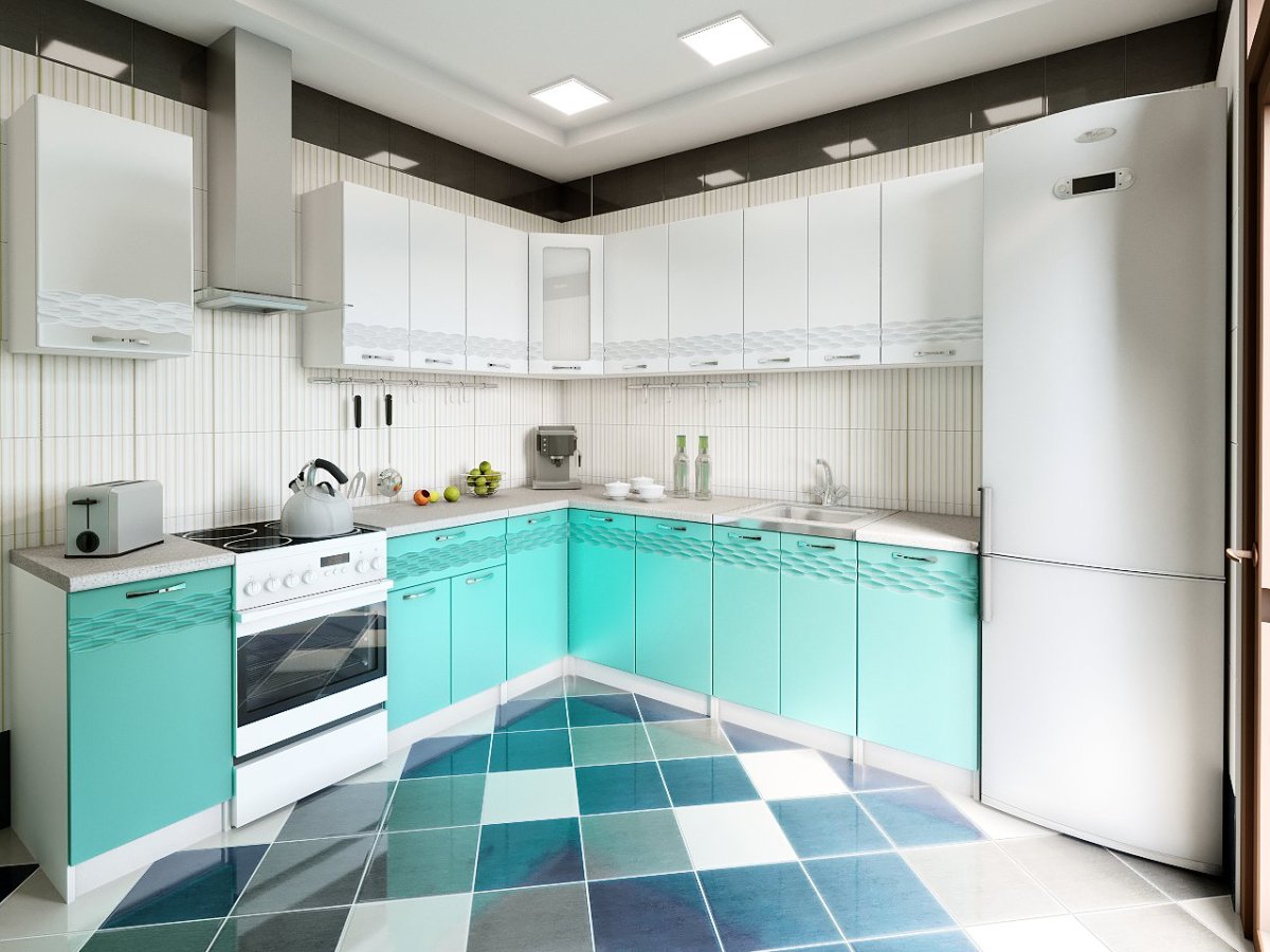 Бирюзовая кухня