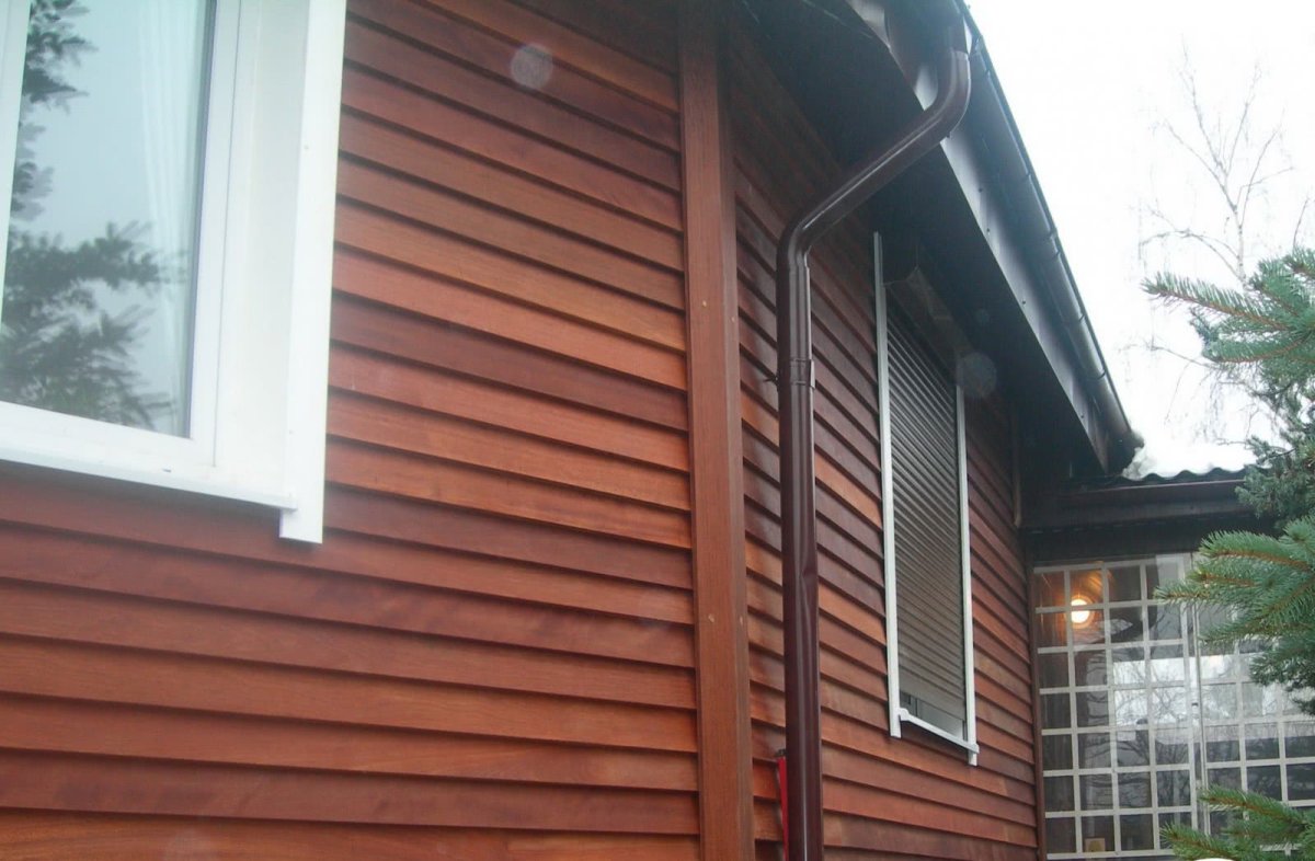 Обшивка доской внахлест