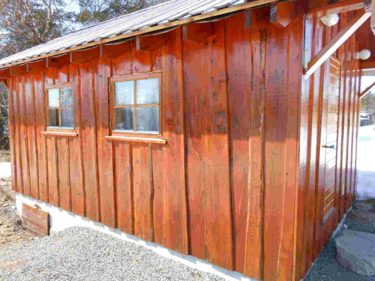 Отделка каркасной бани снаружи