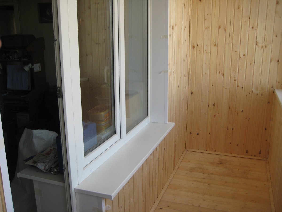 Отделка окна вагонкой