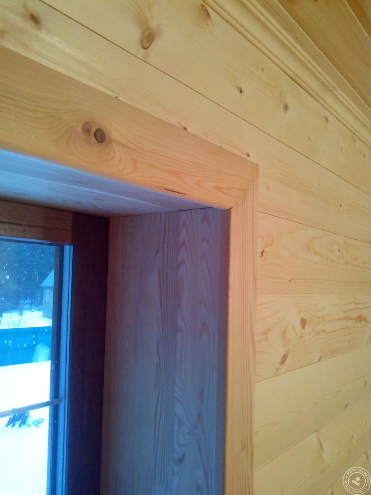 Отделка откосов вагонкой